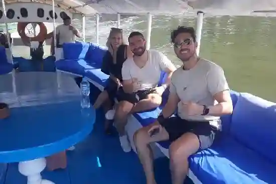 Relaxing private Felucca boat ride on the Nile River in Cairo.