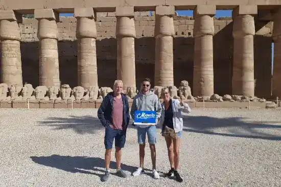 Manolo Tours Egypt guests at Karnak Temple Luxor