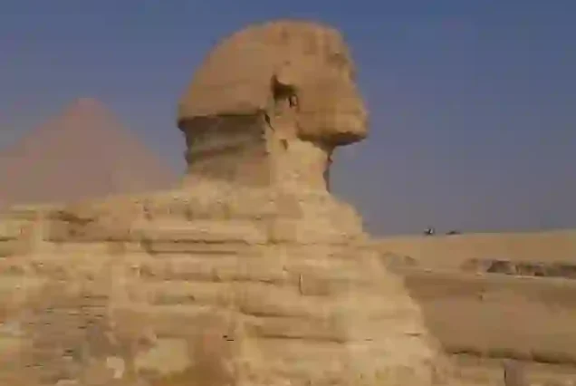 The Great Sphinx guardian at the Giza Plateau Cairo trip.